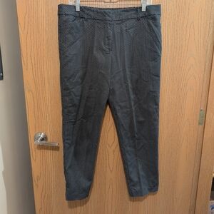 Liz Claiborne Women's Black and White Patterned Trousers